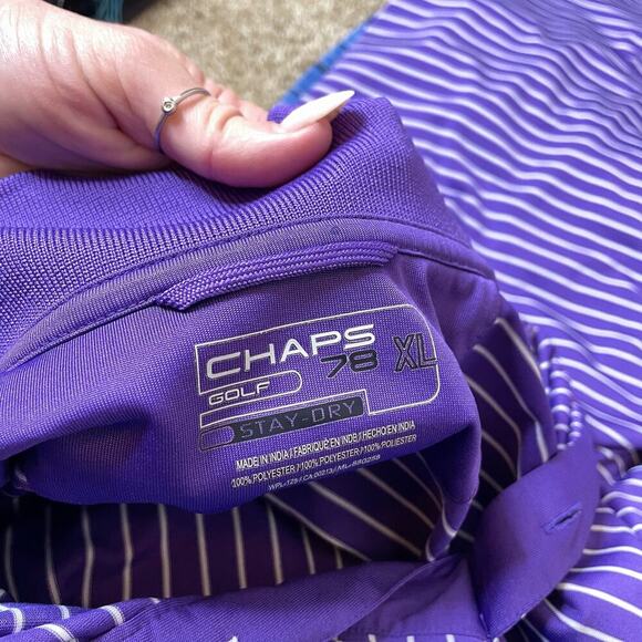 Golf shirts ADIDAS chaps Polo set of 4 Golf collared breathable shirts SZ XL - Picture 6 of 7